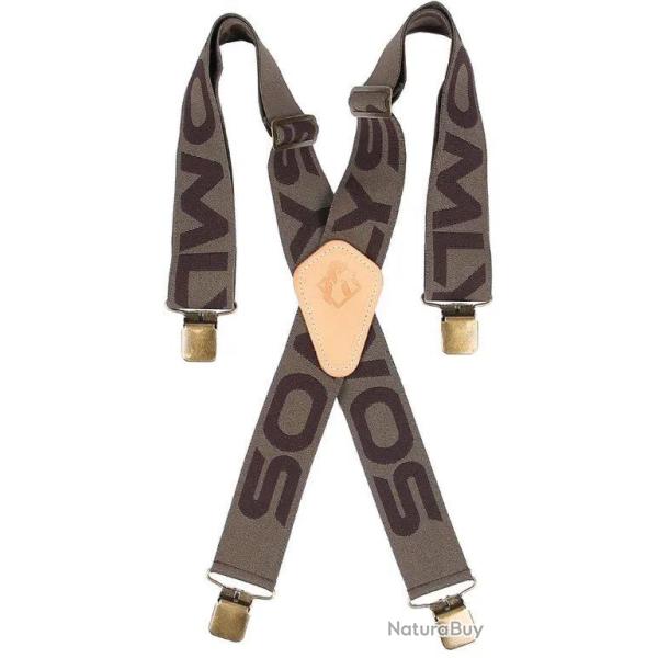 Bretelles Larges Elastiques Logo Somlys 179 Noire