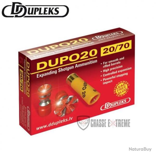 5 Cartouches DDUPLEKS Dupo 20 Cal 20/70