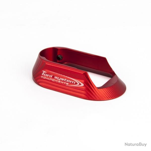 Bas de poign� en aluminium pour CZ Shadow 1 - TONI SYSTEM - Rouge