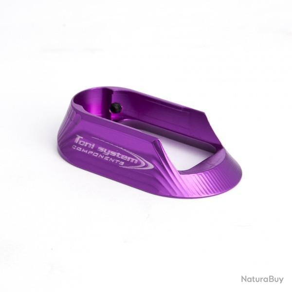 Bas de poign� en aluminium pour CZ Shadow 1 - TONI SYSTEM - Violet