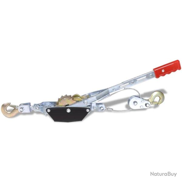 Tire cble manuel 1000 kg avec 2 roues tire fort treuil manuel halage 02_0004133