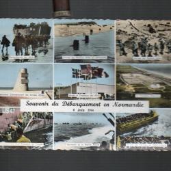 souvenir du d&eacute;barquement en normandie 6 juin 1944 multivues situ&eacute;es cpsm,