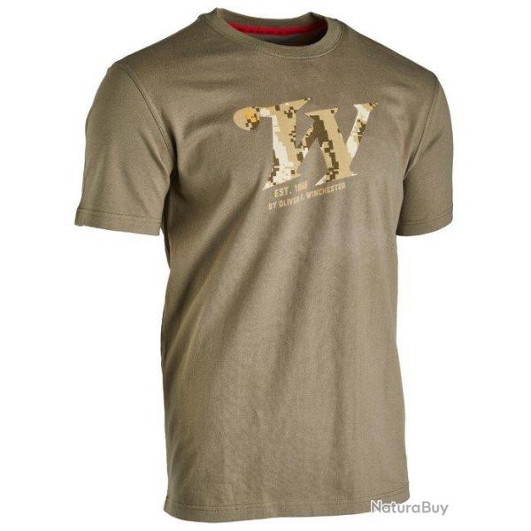 Tee shirt � manches courtes Springer kaki Winchester