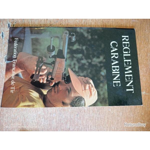 Livret de r�glement carabine, pistolet et armes ray�es