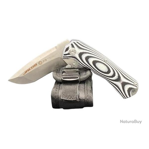 Couteau pliant K25 Jacob. G10/CNC. L 8.8
