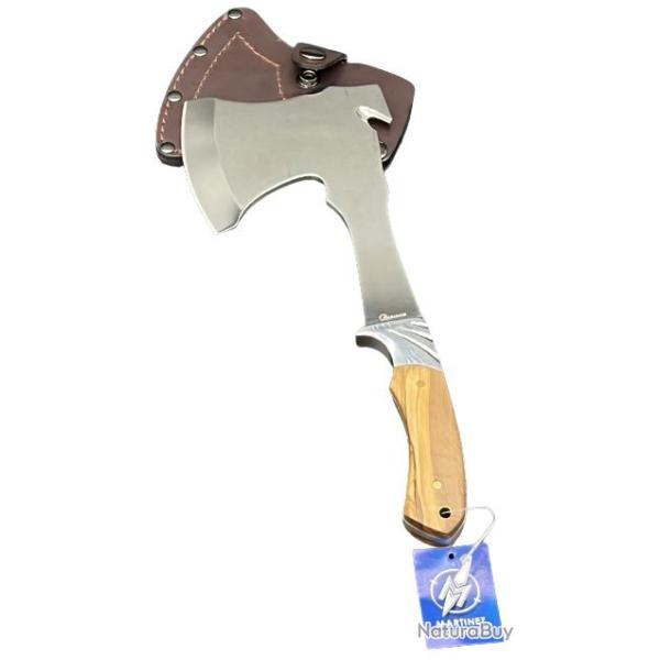 Cuchillo Hache de sport haut de gamme avec manche en bois d'olivier - Albainox