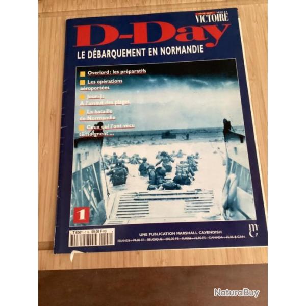 Magazine D-Day le d�barquement en Normandie publication Cavendish + sa carte