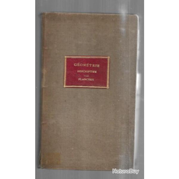 g�om�trie descriptive planches Scolaire th�orique ancien