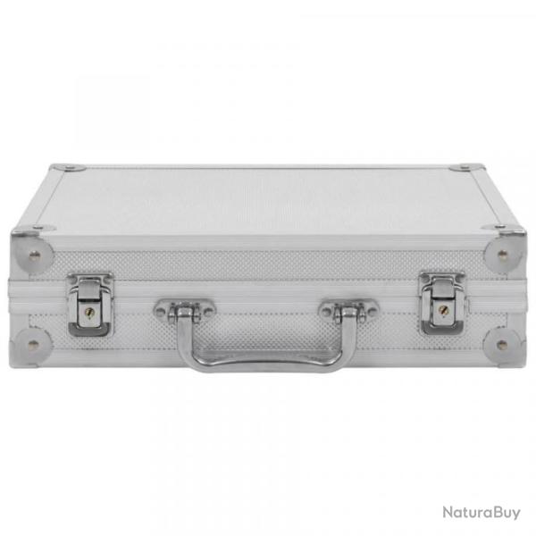 Mallette pour Arme � Feu Aluminium ABS Argent� 31 x 26 x 8,3 cm Arme de Poing