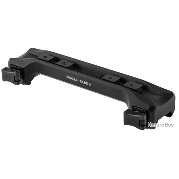 Socle Makuick Merkel RX HELIX ZM levier rabattable  pour rail Weaver Picatinny 21mm