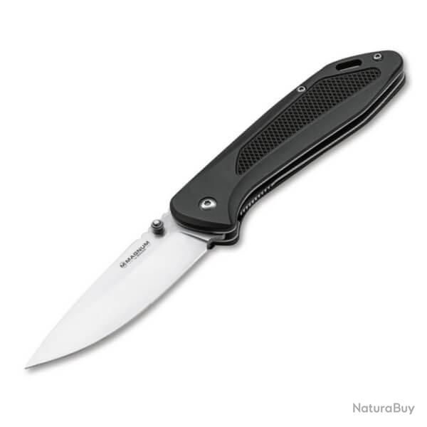 couteau pliant Boker Magnum Advance Checkering Black