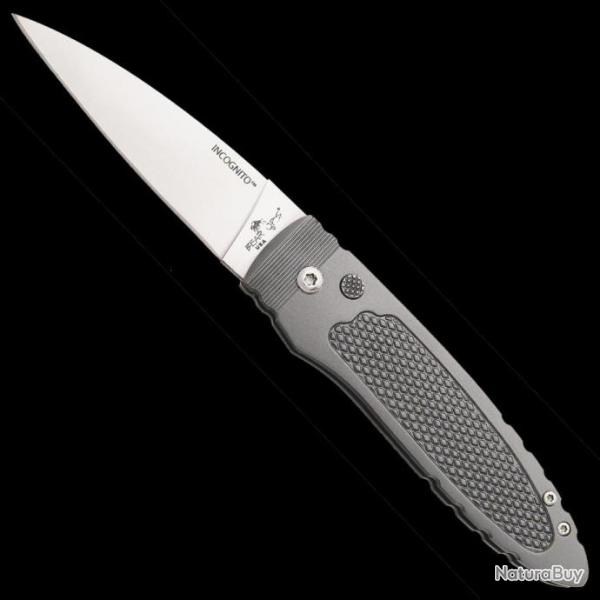 Couteau Automatique Bear OPS Incognito AUTO Lame Acier 14C28N Manche Acier USA BCAC800S