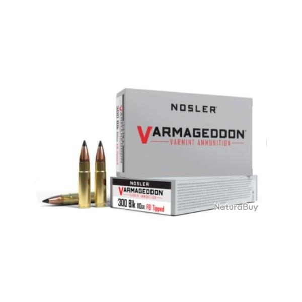 Munitions NOSLER varmageddon cal.300 blk 110gr fb tipped par 60