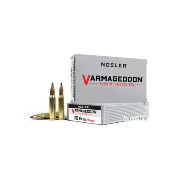 Cartouches NOSLER cal.308win varmageddon 110gr vg fbt par 20
