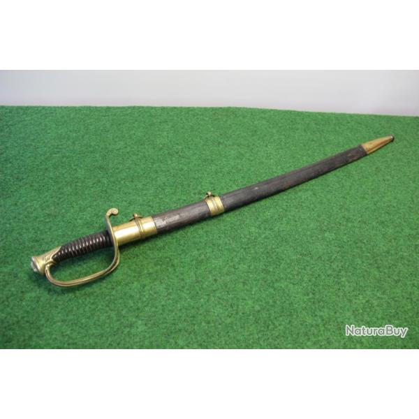 SABRE  D'OFFICIER  MOD�LE 1845 DE COULAUX FR�RES A  KLINGENTHAL 19 �ME