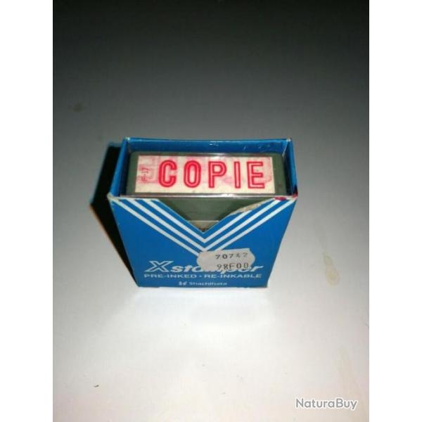 Tambon encreur Vintage XStamper "COPIE" pre-inked Shachihata Japan