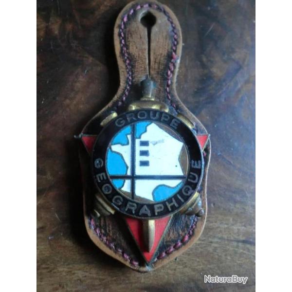 INSIGNE  ARTILLERIE  GROUPE GEOGRAPHIQUE / DRAGO PARIS H753