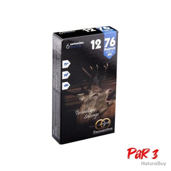 Balles Sauvestre gros gibier Magnum - Par 3 / 12/76