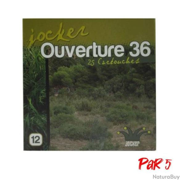 Bo�te de 25 Cartouches Jocker Ouverture 36 BG Cal. 12 70 25 Par 5
