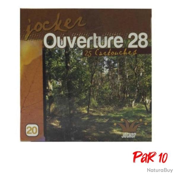 Bo�te de 25 Cartouches Jocker Ouverture BG Cal. 20 70 16 Par 10 28 gr
