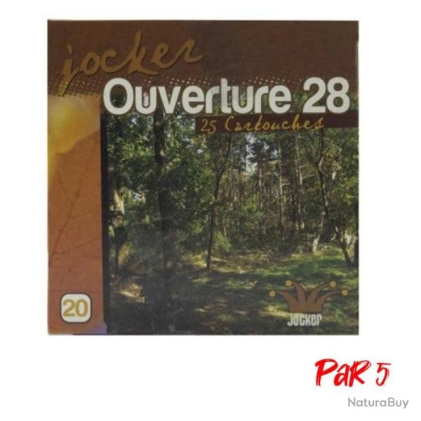 Bo�te de 25 Cartouches Jocker Ouverture BG Cal. 20 70 16 Par 28 gr