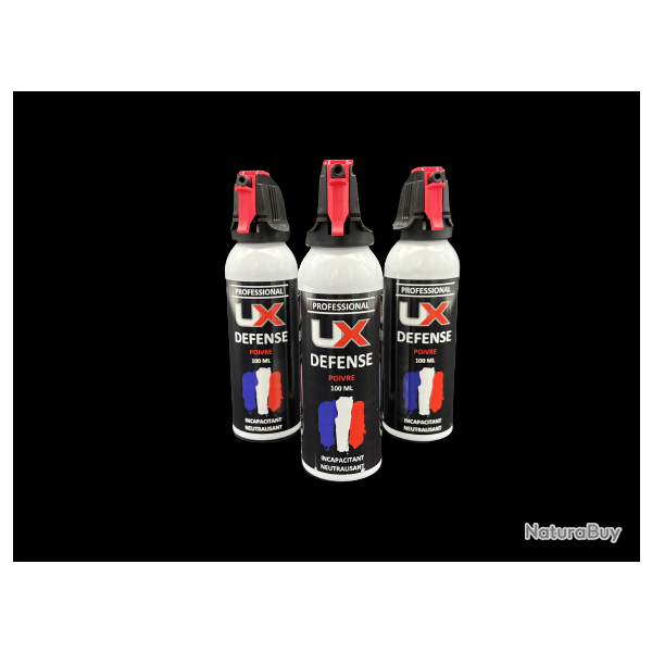 UX PRO / UMAREX - Lot de 3X Bombe Spray Gel poivre 100 ml de d�fense UMAREX