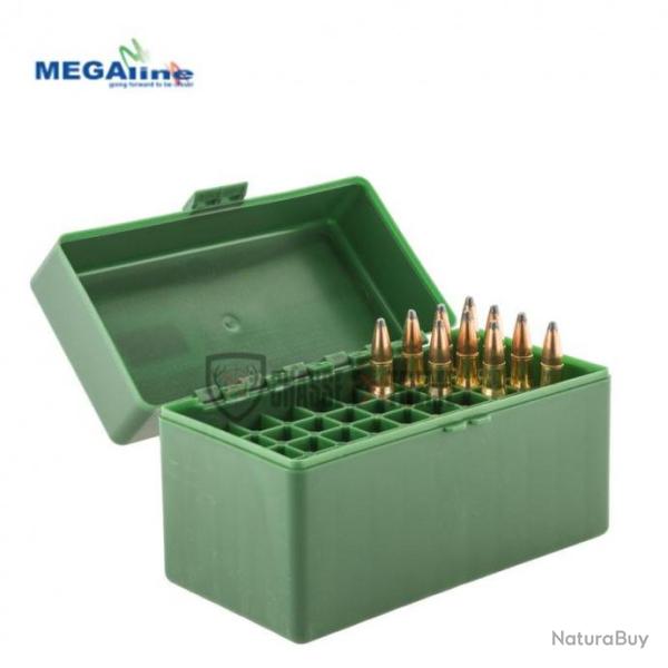 Bote de Rangement MEGALINE 50 Munitions Cal 30-06