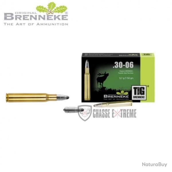 20 Munitions BRENNEKE TIG 150gr Cal 30-06