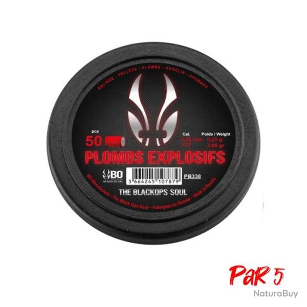 Plombs Explosif BO Manufacture The Black Ops Soul - Cal. 4,5mm - Par 5