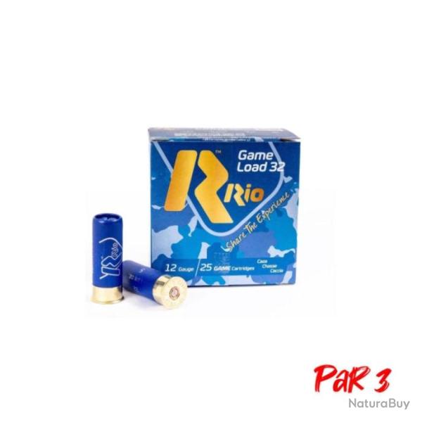 Cartouches Rio Game Load BJ Cal. 12 70 Par 3 32 gr