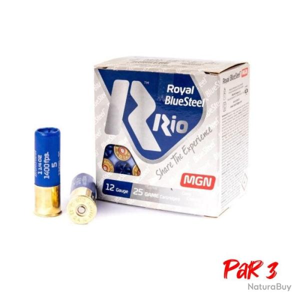 Cartouches RIO Bluesteel Cal.12 76 Par 3