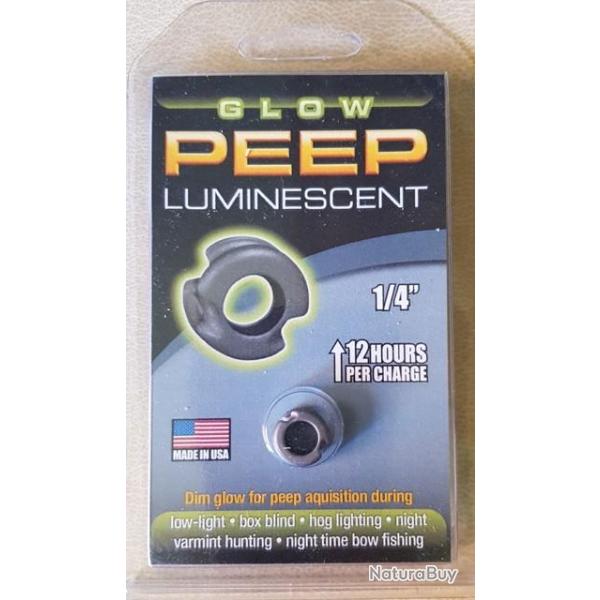 VISETTE GLOWPEEP Luminescente 1/4" - Gris