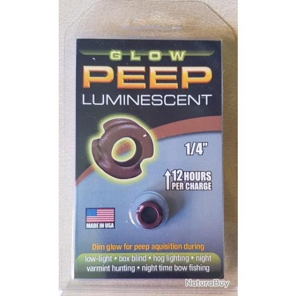 VISETTE GLOWPEEP Luminescente 1/4" - Marron