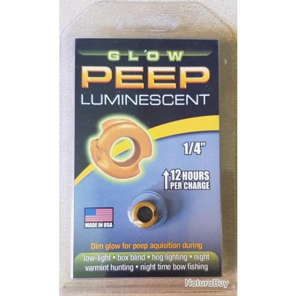 VISETTE GLOWPEEP Luminescente 1/4" - Jaune