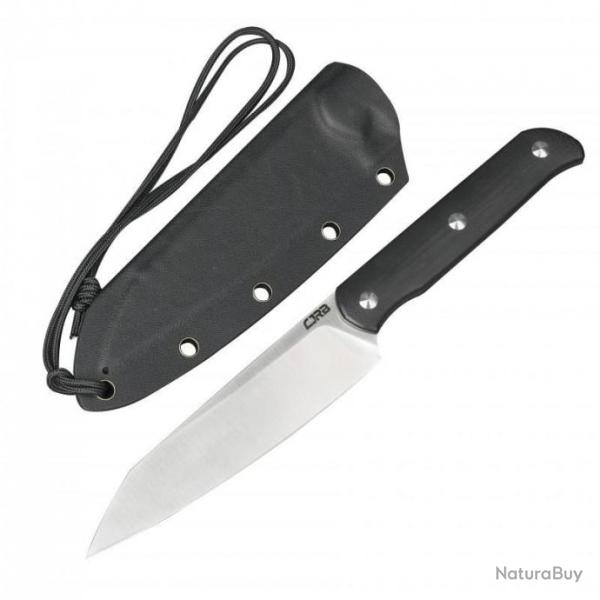 Couteau CJRB Silax Black Lame Acier AR-RPM9 Satin Manche G10 Etui Kydex J1921BBK