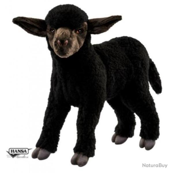 PELUCHE AGNEAU NOIR 31cm