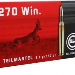 Munitions GECO calibre 270 Win Softpoint 140gr - 9.1g x20
