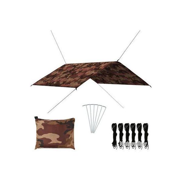 B�che d'ext�rieur Abri Anti Pluie 4x4 m Camouflage