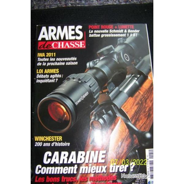 REVUE "ARMES DE CHASSE" EDITIONS LARIVIERE N�41 avril-mai-juin-2011- 98 pages - 27x30 cm