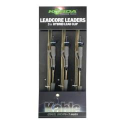 Leadcore Leader Hybrid Lead Clip Gravel Korda par 3
