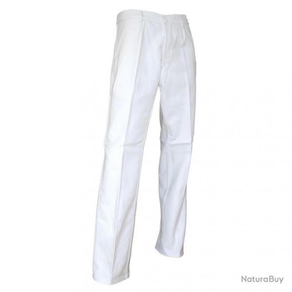 Pantalon de travail bleu Bugatti ou blanc LMA CLOU / PINCEAU Blanc 48