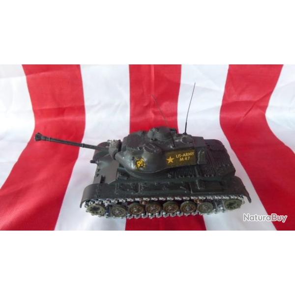 CHAR SOLIDO BLINDE GENERAL PATTON M47 MANQUE MIT CAL 50