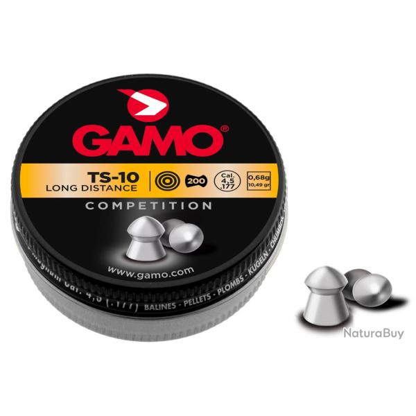 Plombs Gamo TS-10 comptition tte pointue Cal. 4,5 mm