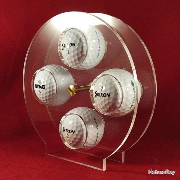 pr�sentoir pour 4 balles de golf