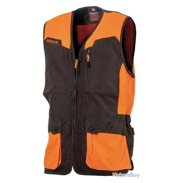 Gilet De Chasse L�ger Somlys 278 Classy Orange et Marron