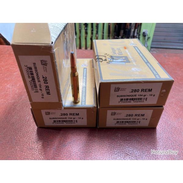 cartouches subsoniques 280 rem.
