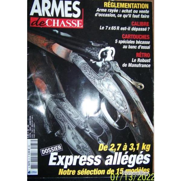 REVUE "ARMES DE CHASSE" EDITIONS LARIVIERE N�33 avril-mai-juin-2009- 98 pages - 27x30 cm