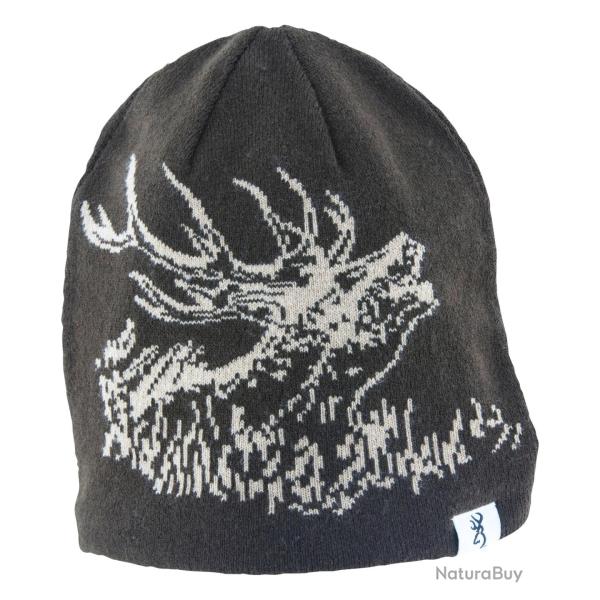 Bonnet r�versible Deer Scene noir/orange (Couleur: Noir/orange, Taille: TU)