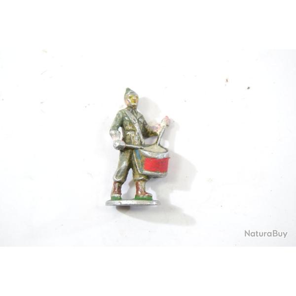 Soldat aluminium ( quiralu ?) tambour France WW2 ? Figurine a repeindre