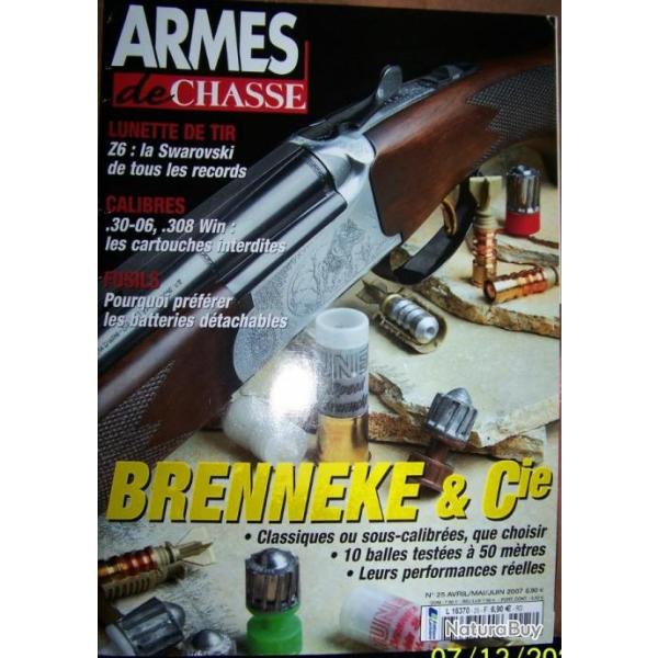REVUE "ARMES DE CHASSE" EDITIONS LARIVIERE N�25 avril-mai-juin-2007- 98 pages - 27x30 cm